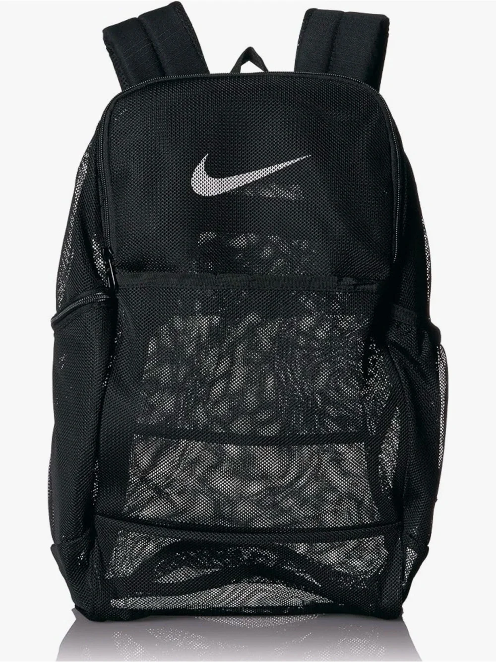 Nike Unisex-Adult Nike Brasilia Mesh Backpack  with White Swoosh